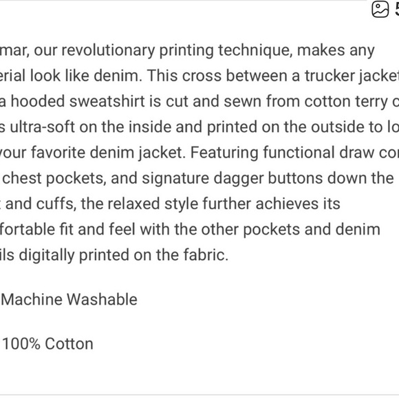 rag & bone Light Blue Hooded Denim Jacket - Picture 4 of 5